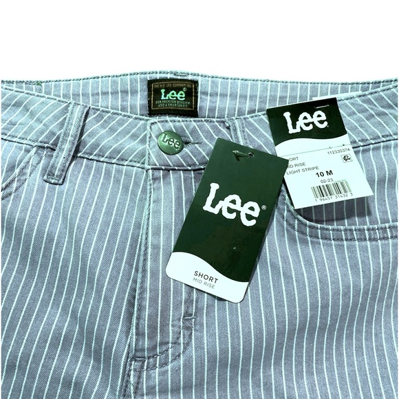 Lee Mid Rise Light Strip Shorts - Picture 6 of 9